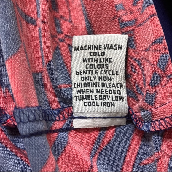 Sangria Womens Dress 3/4 Sleeve V Neck Knee Length Size 14 Red/Blue - Picture 7 of 16